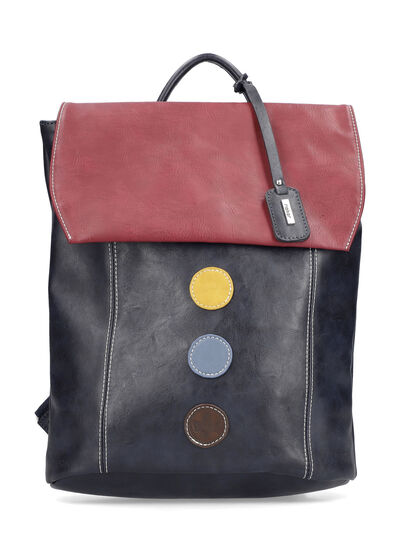 Rieker, Rucksack, Damen, mit bunten Applikationen 